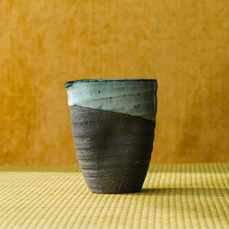 carafe à saké japonais pour le service du saké chaud : "Kinyou Katakuchi Sakazuki"