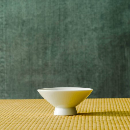 "Shiro" traditional Japanese porcelain sake cup