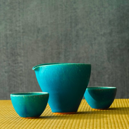 Shigaraki Reishu Guinomi Bleu Turquoise