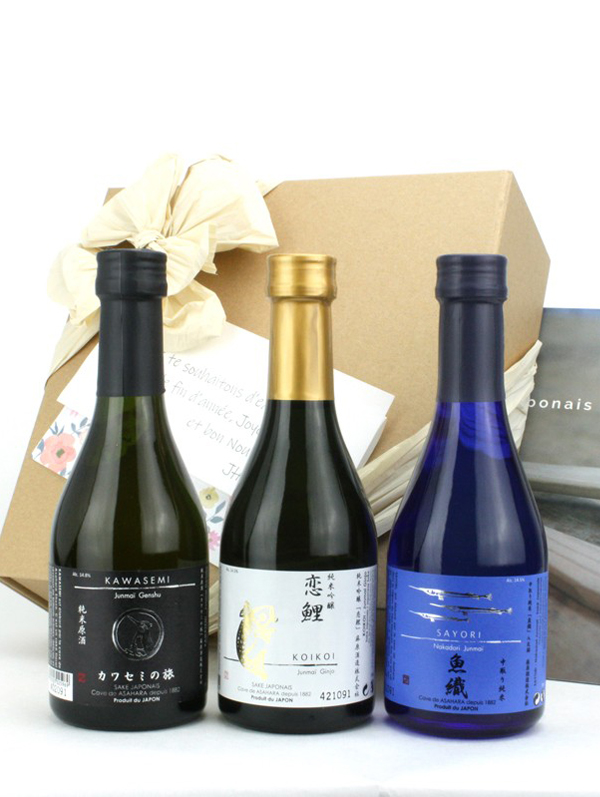 combinaison découverte de 3 sakés japonais format 30cl
