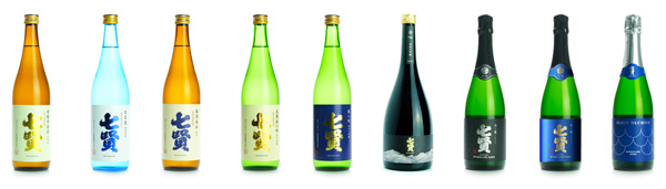 Gamme de sakés de la maison shichiken
